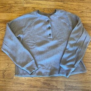 Light brown, size small, old navy, waffle top